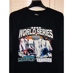 2003 World Series T-Shirt Marlins Yankees Baseball